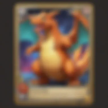 Rare holographic Charizard Pokemon card