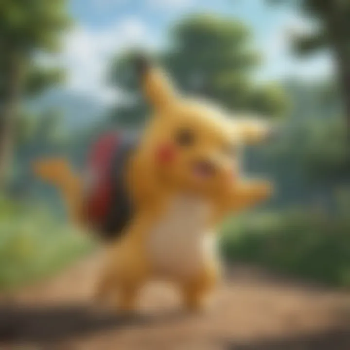 User interacting with the Go Plus while playing Pokémon Go outdoors