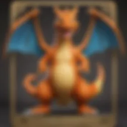 A pristine 1st edition Charizard card displayed for valuation