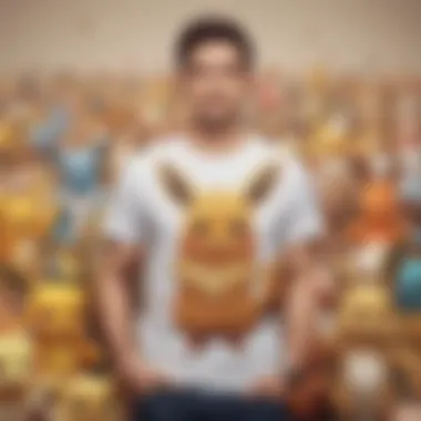Fans Celebrating Pokémon Culture A group of fans wearing the Uniqlo Eevee shirt at a convention.