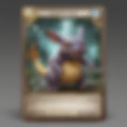 Digital illustration of a mysterious Pokemon code card floating in a virtual world