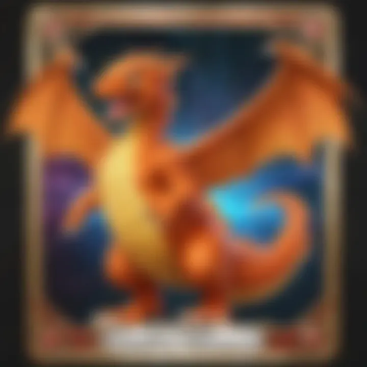 Rare holographic Charizard Pokemon card