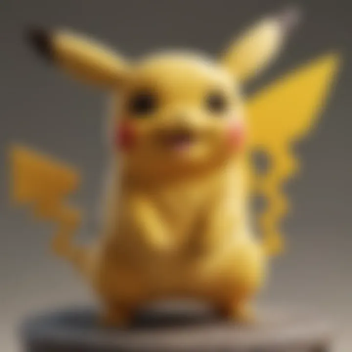 A Pikachu surrounded by a glowing aura of experience points