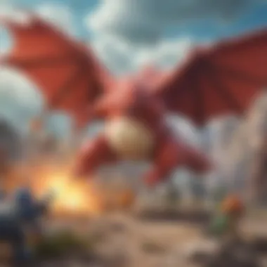 Dynamic Pokemon Battle Scene