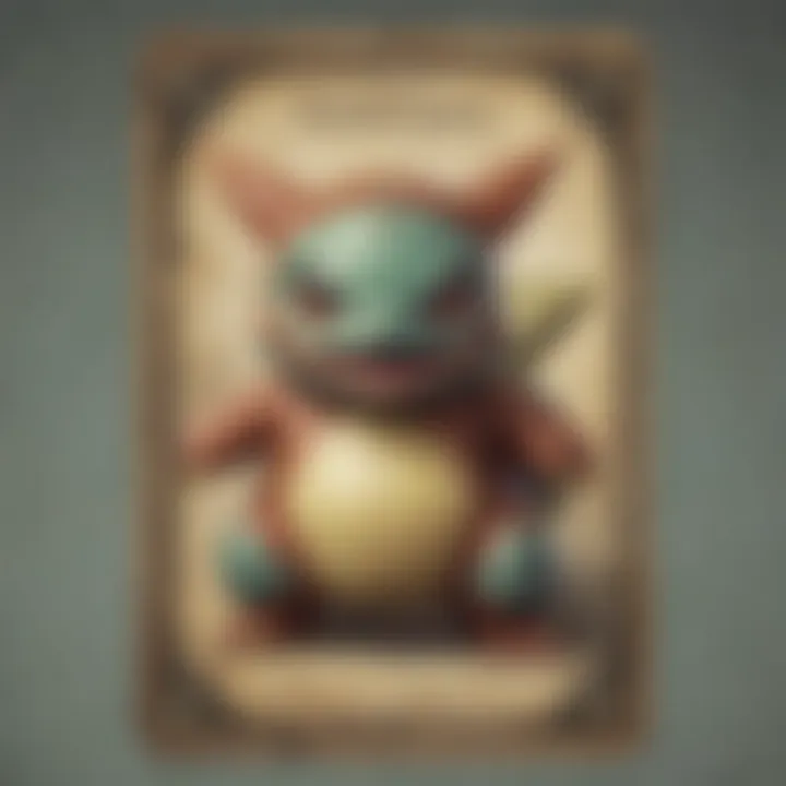 Illustration showcasing a diverse collection of vintage Pokemon cards