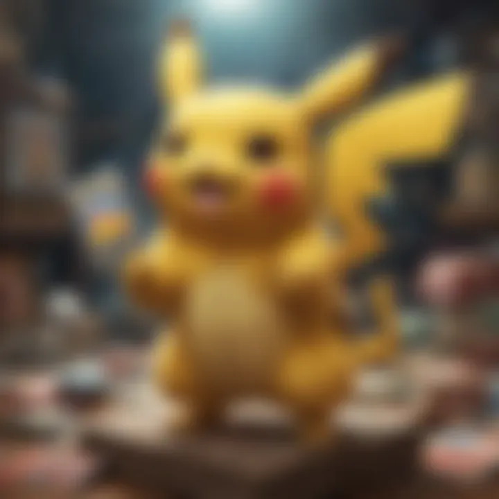 Intriguing Pikachu Pokemon Card