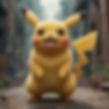 Visual representation of Pikachu evolving into Raichu