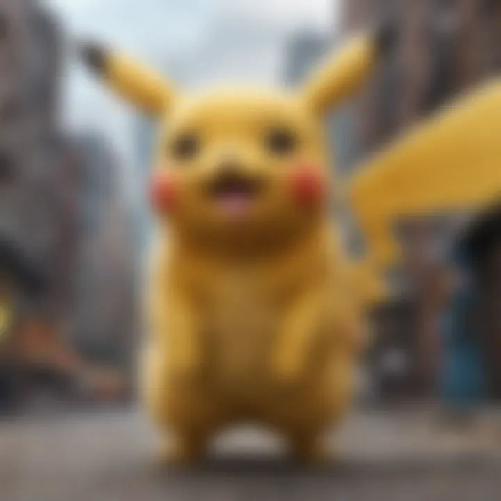 Artistic interpretation of Pikachu using Thunderbolt attack