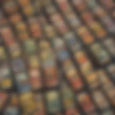 Graded Pokémon Card Collection An organized display of Pokémon cards in various conditions and grades