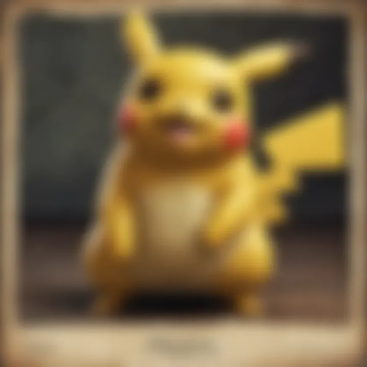 Vintage Pikachu Card