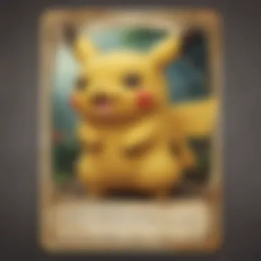 Vintage Pikachu Trading Card