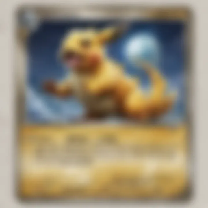 A close-up of a rare Pokemon card with its market value displayed